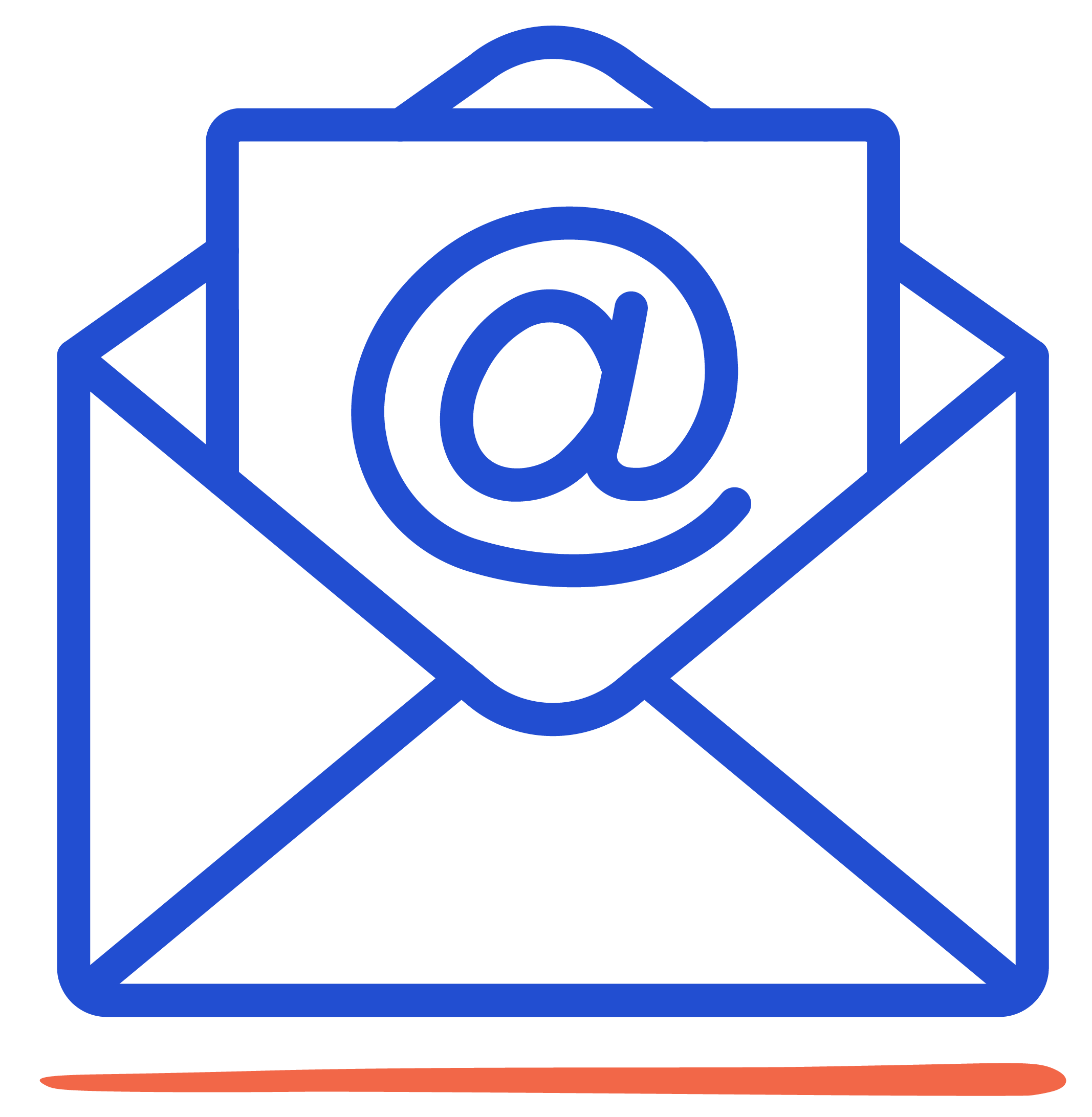 Icône enveloppe pour l’adresse e-mail de contact