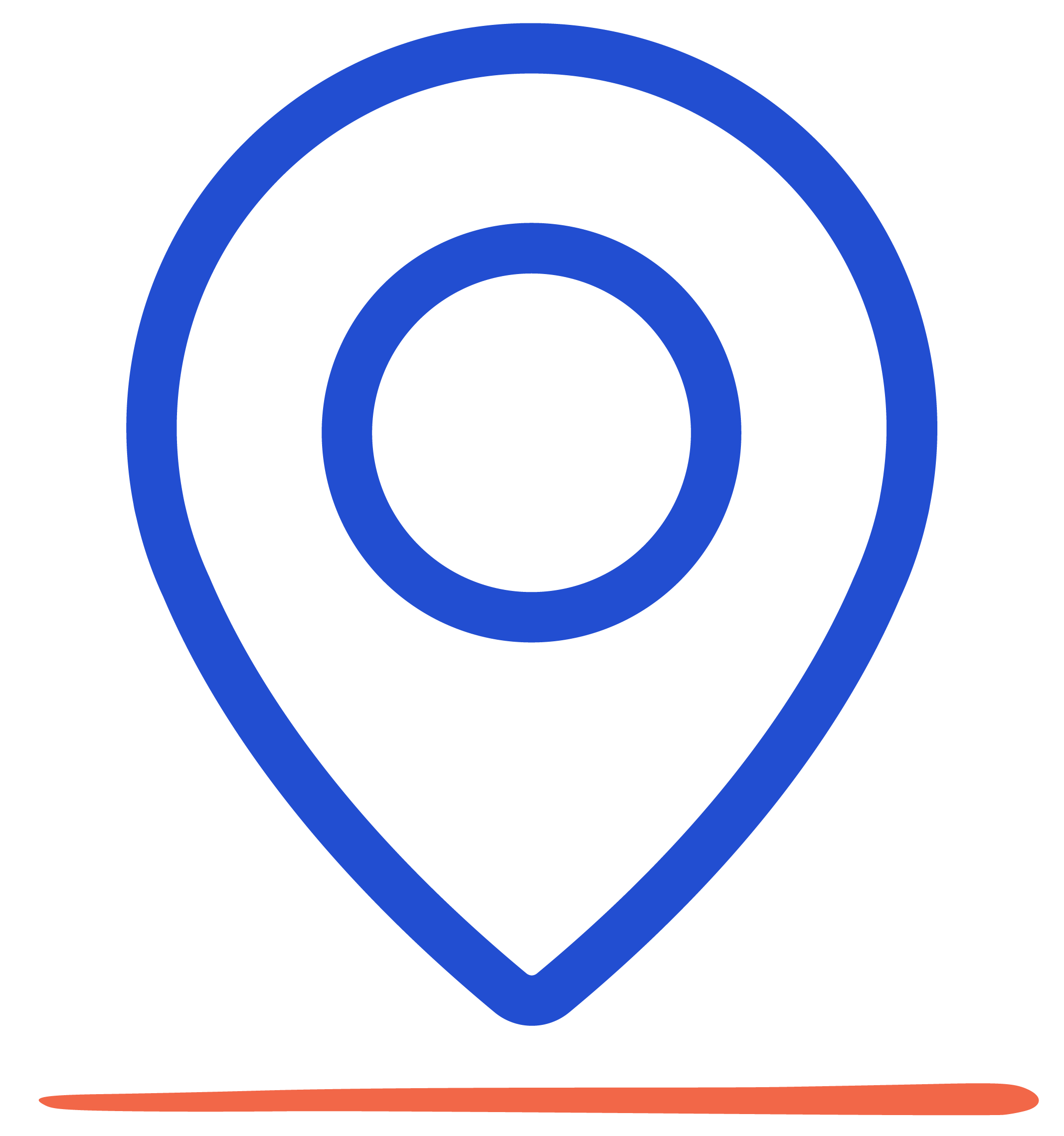 Icône d'un pointeur pour le lieu du cabinet